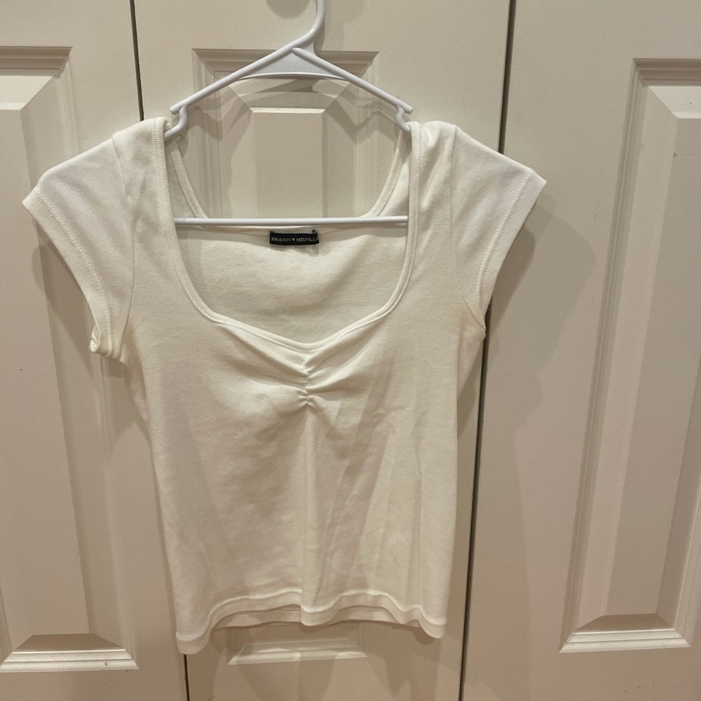 White Brandy Melville Crop Top